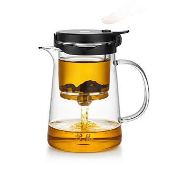 Чайник-типод Bonston со стеклянной колбой BP-06W-550, 550 мл